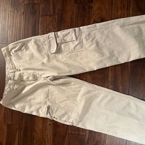Levis baggy white cargo pants